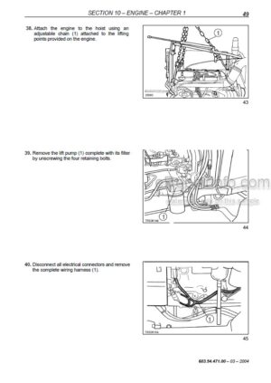 Photo 2 - New Holland TD60 TD70 TD80 TD90 TD95 Straddle Mount Model Service Manual Tractor 84285908R0