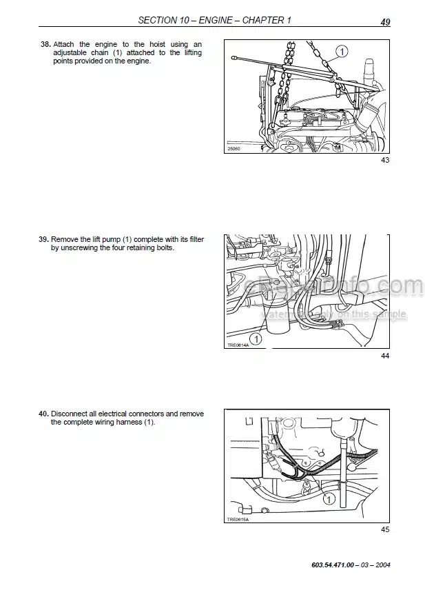 Photo 1 - New Holland TD60 TD70 TD80 TD90 TD95 Straddle Mount Model Service Manual Tractor 84285908R0