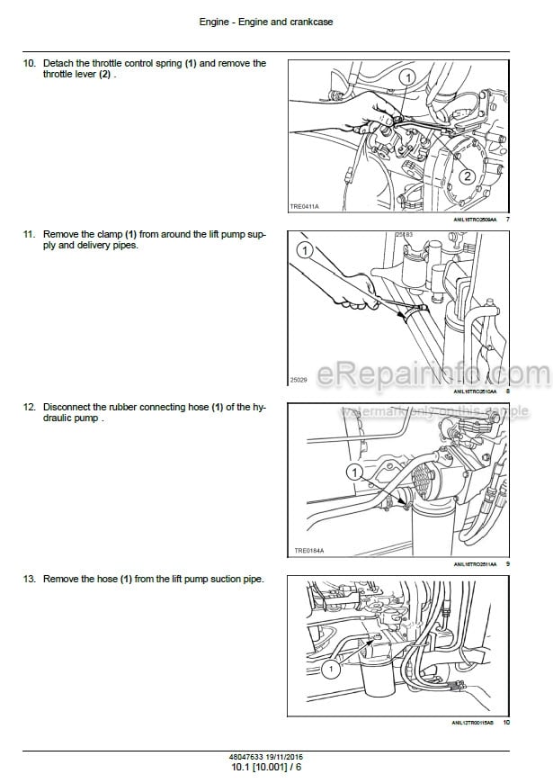 Photo 1 - New Holland TD60 TD70 TD80 TD90 TD95 Straddle Service Manual Tractor 48047633