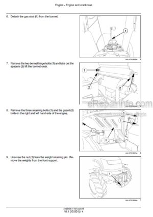 Photo 1 - New Holland TD65F TD75F TD85F Service Manual Tractor 48064954