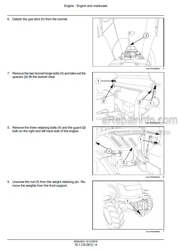 Photo 1 - New Holland TD65F TD75F TD85F Service Manual Tractor 48064954