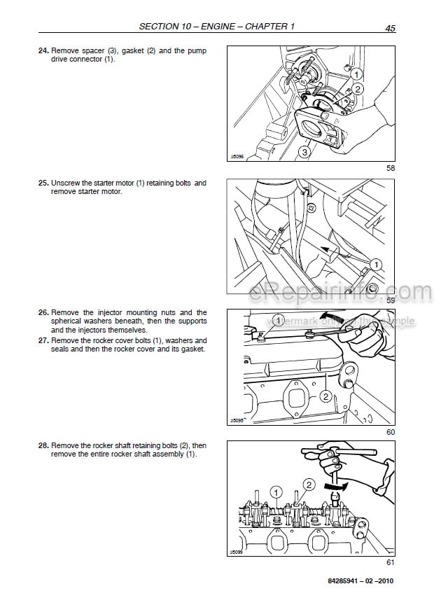 Photo 1 - New Holland TD65F TD75F TD85F Service Manual Tractor 84285941