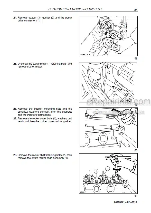 Photo 1 - New Holland TD65F TD75F TD85F Service Manual Tractor 84285941