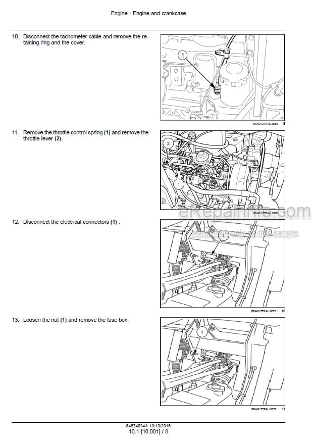 Photo 1 - New Holland TD65F TD75F TD85F Service Manual Tractor 84574094A