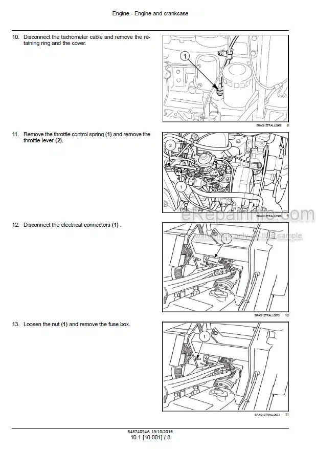 Photo 1 - New Holland TD65F TD75F TD85F Service Manual Tractor 84574094A