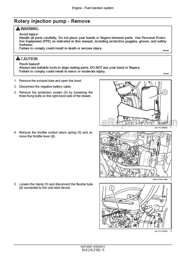 Photo 1 - New Holland TD65F TD75F TD85F Service Manual Tractor 84574094