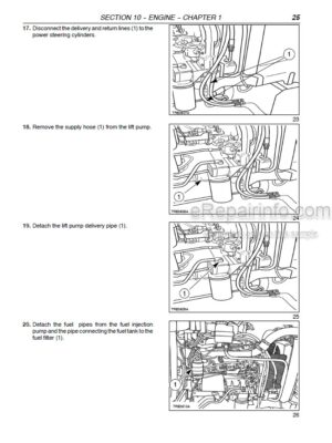Photo 3 - New Holland TD80D TD95D Repair Manual Tractor 87658938