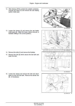 Photo 1 - New Holland TD95D HC Service Manual Tractor 48013264