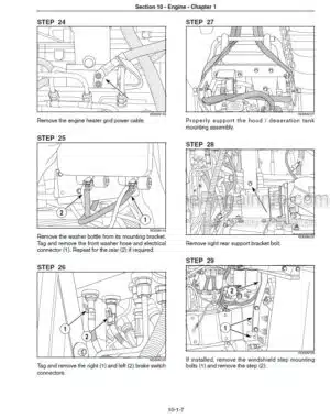 Photo 8 - New Holland T7030 T7040 T7050 T7060 Service Manual Tractor