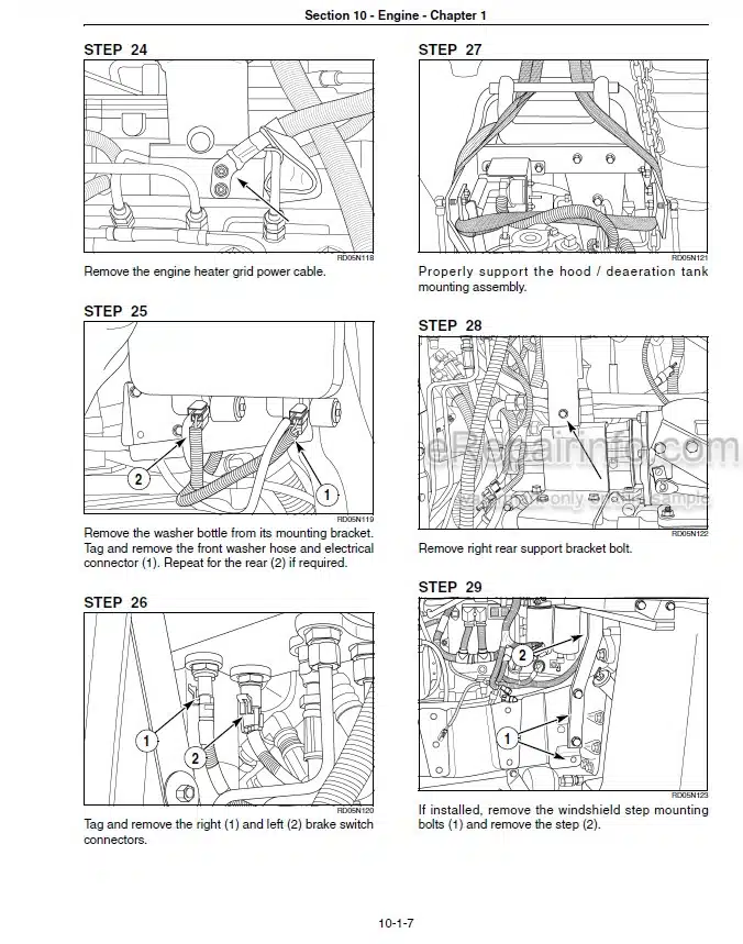 Photo 1 - New Holland TG215 TG245 TG275 TG305 Service Manual Tractor 87710923