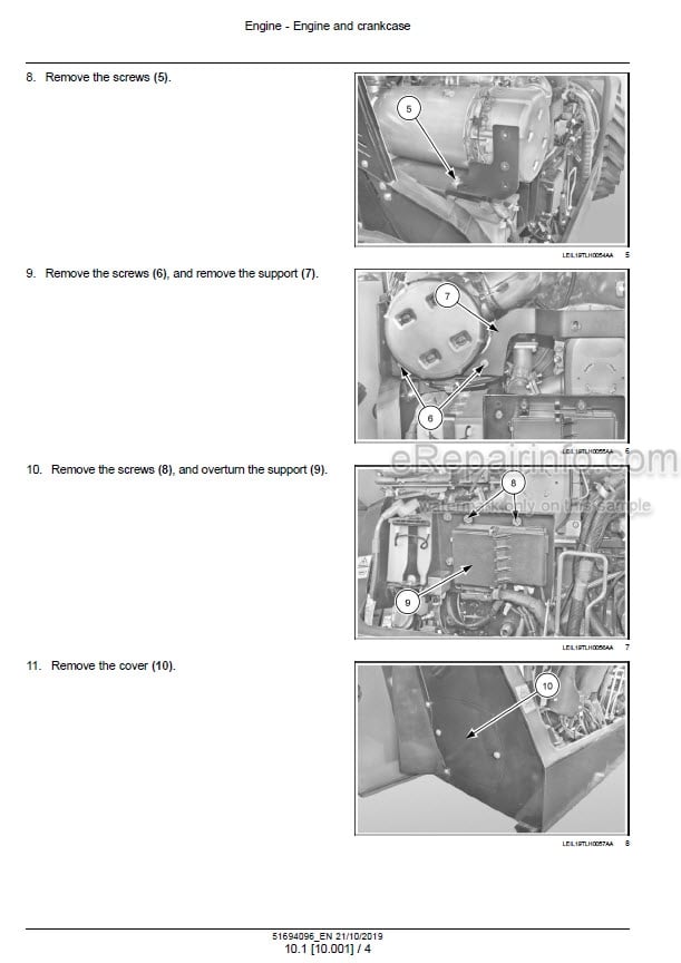 Photo 1 - New Holland TH6.28 Stage IV Service Manual Telescopic Handler 51694096