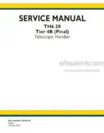 Photo 4 - New Holland TH6.28 Tier 4B Final Service Manual Telescopic Handler 51694136
