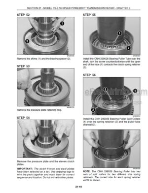 Photo 10 - New Holland TJ275 TJ325 TJ375 TJ375HD TJ425 TJ450 TJ500 Repair Manual Tractor 87542227