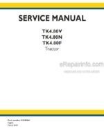 Photo 4 - New Holland TK4.80V TK4.80N TK4.80F Service Manual Tractor 51543561