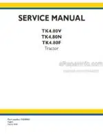 Photo 4 - New Holland TK4.80V TK4.80N TK4.80F Service Manual Tractor 51543561