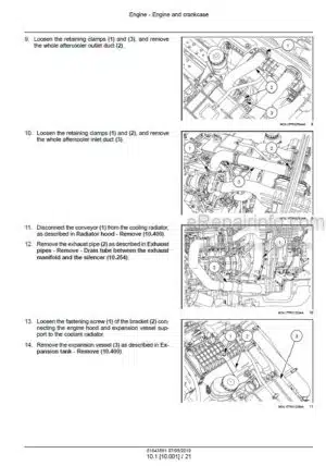 Photo 7 - New Holland TT3.35 TT3.40 TT3.45 TT3.50 Service Manual Tractor 51541644