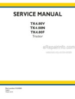 Photo 4 - New Holland TK4.80V TK4.80N TK4.80F Service Manual Tractor 51543563