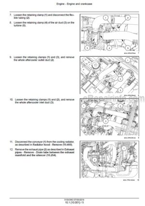 Photo 7 - New Holland TM120 TM130 TM140 TM155 TM175 TM190 Repair Manual Tractor 87611250
