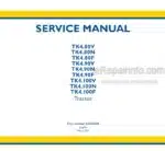 Photo 4 - New Holland TK4.80V TK4.80N TK4.80F TK4.90V TK4.90N TK4.90F TK4.100V TK4.100N TK4.100F Service Manual Tractor 51543548