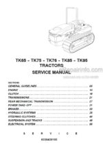 Photo 4 - New Holland TK65 TK75 TK76 TK85 TK95 Service Manual And Updates Tractor 6035438100