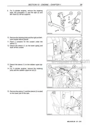 Photo 3 - New Holland TK65 TK75 TK76 TK85 TK95 Service Manual And Updates Tractor 6035438100