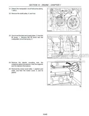 Photo 7 - New Holland W270C W300C Service Manual Wheel Loader 84547255A