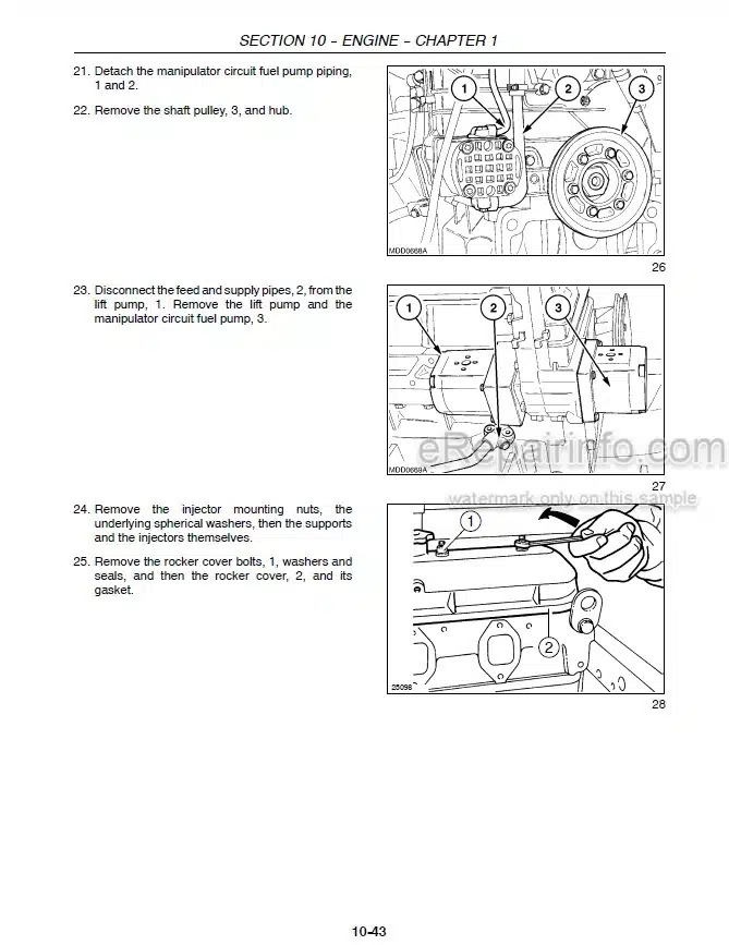 Photo 1 - New Holland TK75VA TK80A TK80MA TK90A TK90MA TK100A Repair Manual Tractor 87582124