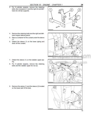 Photo 5 - New Holland TK76 TK85 TK85M Repair Manual Crawler Tractor 86637916