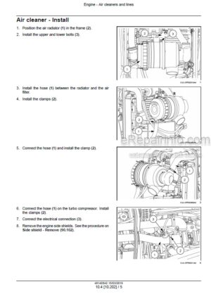 Photo 11 - New Holland TL5.80 TL5.90 TL5.100 Tier 3 Service Manual Tractor 48140842