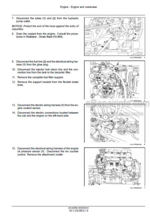 Photo 4 - New Holland TL5.80 TL5.90 TL5.100 Tier 3 Service Manual Tractor 48140866