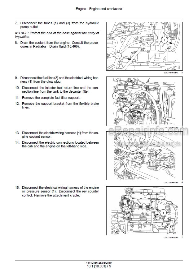 Photo 1 - New Holland TL5.80 TL5.90 TL5.100 Tier 3 Service Manual Tractor 48140866