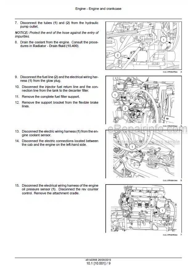Photo 1 - New Holland TL5.80 TL5.90 TL5.100 Tier 3 Service Manual Tractor 48140866