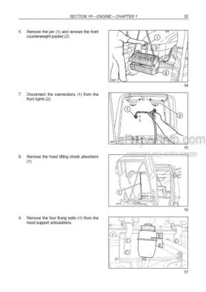 Photo 8 - New Holland TC5040 TC5050 TC5060 TC5070 TC5080 Hillside Service Manual Combine 87734472B