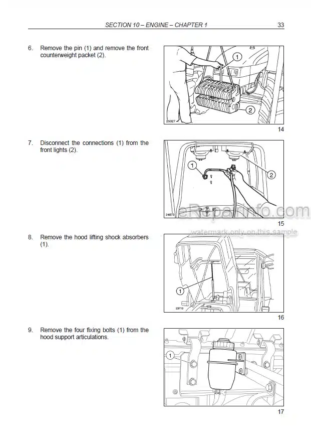 Photo 1 - New Holland TL60E TL75E TL85E TL95E Service Manual Tractor 84281020