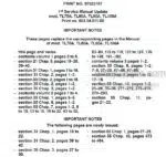 Photo 4 - New Holland TL70A TL80A TL90A TL100A Service Manual Update 87623187