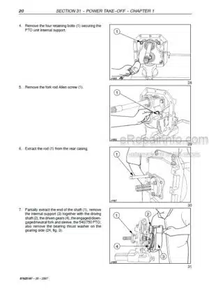 Photo 8 - New Holland TJ280 TJ330 TJ380 TJ430 TJ480 TJ530  T9010 T9020 T9030 T9040 T9050 T9060 Service Manual Tractor 84257310