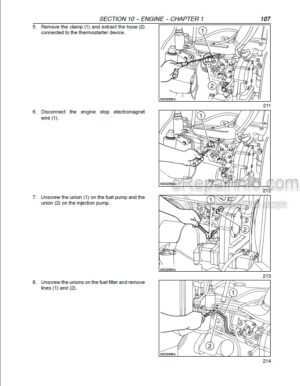 Photo 9 - New Holland TL70 TL80 TL90 TL100 Repair Manual Tractor 87043516