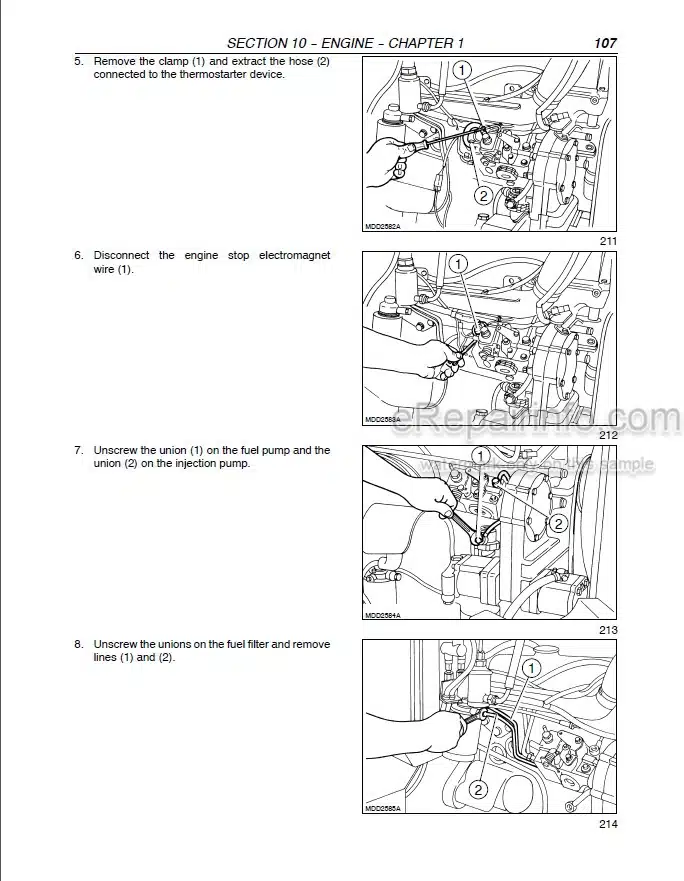 Photo 1 - New Holland TL70 TL80 TL90 TL100 Repair Manual Tractor 87043516