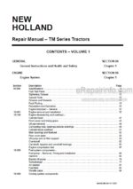 Photo 4 - New Holland TM115 TM125 TM135 TM150 TM165 TM125T TM135T TM150T TM165T Repair Manual Tractor 6045506100