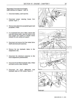 Photo 1 - New Holland TM115 TM125 TM135 TM150 TM165 TM125T TM135T TM150T TM165T Repair Manual Tractor 6045506100