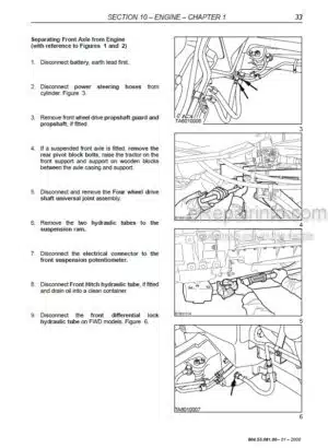 Photo 3 - New Holland TM115 TM125 TM135 TM150 TM165 TM125T TM135T TM150T TM165T Repair Manual Tractor 6045506100
