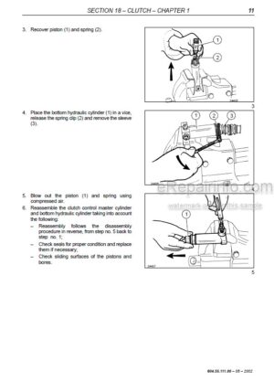 Photo 4 - New Holland TM120 TM130 TM140 TM155 TM175 TM190 Repair Manual Tractor 6045511102