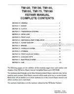 Photo 4 - New Holland TM120 TM130 TM140 TM155 TM175 TM190 Repair Manual Tractor 87611250