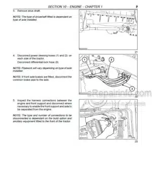 Photo 8 - New Holland TK4.80V TK4.80N TK4.80F Service Manual Tractor 51543563