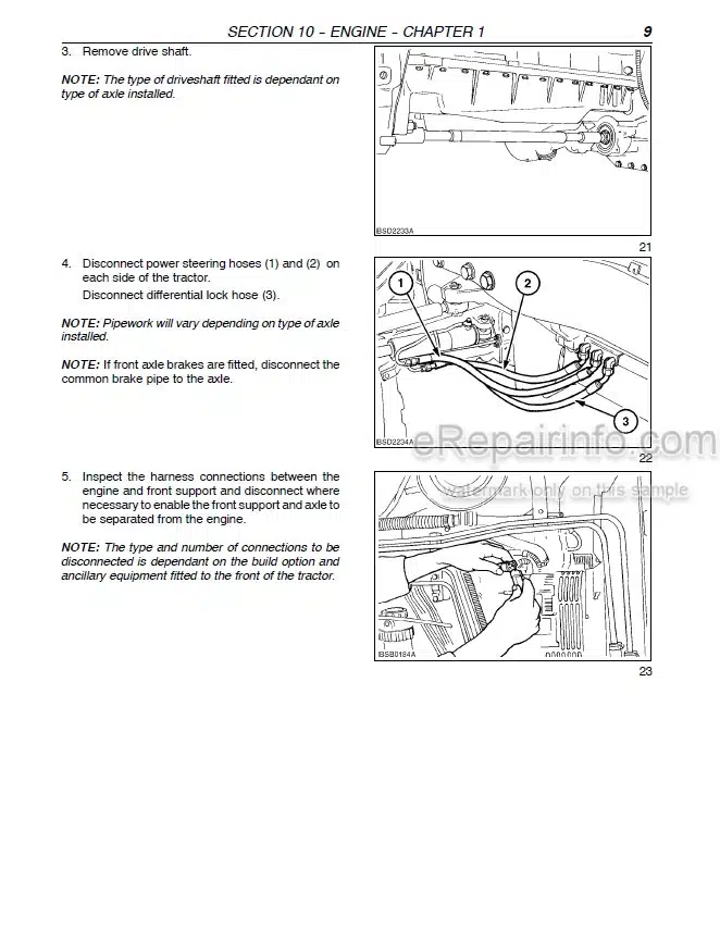 Photo 1 - New Holland TM120 TM130 TM140 TM155 TM175 TM190 Repair Manual Tractor 87611250