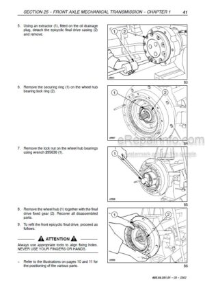 Photo 8 - New Holland TK4.90 TK4.90M TK4.100 TK4.100M TK4.110 TK4.110M Service Manual Tractor 51543554