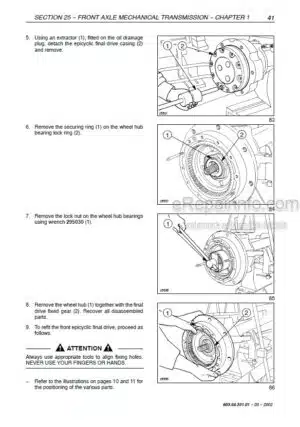 Photo 2 - New Holland TN55D TN55S TN65D TB65S TN70D TN70S TN75D TN75S Repair Manual Tractor 6035435101