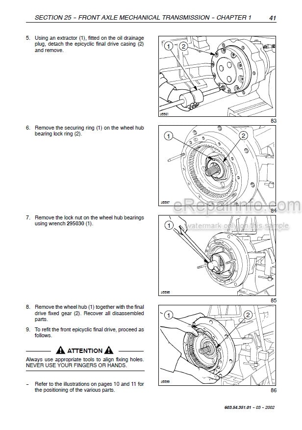 Photo 1 - New Holland TN55D TN55S TN65D TB65S TN70D TN70S TN75D TN75S Repair Manual Tractor 6035435101