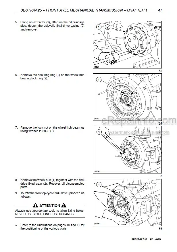 Photo 1 - New Holland TN55D TN55S TN65D TB65S TN70D TN70S TN75D TN75S Repair Manual Tractor 6035435101