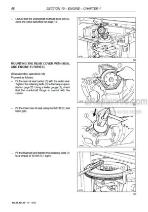 Photo 7 - New Holland TC18D TC21D Repair Manual Tractor 6045507100